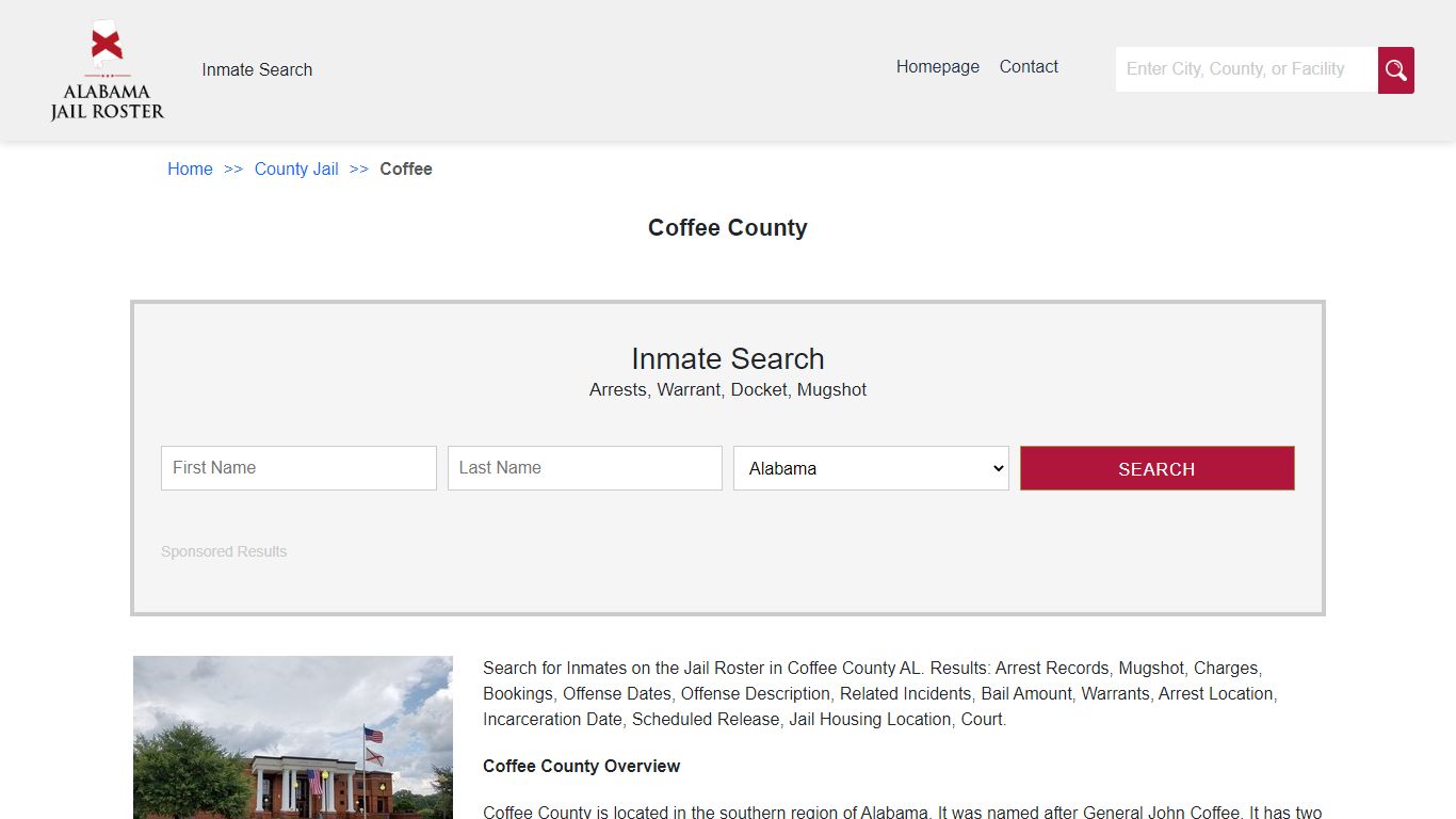 Coffee County | Alabama Jail Inmate Search